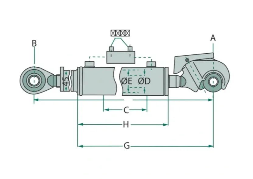 Łącznik górny hudrauliczny kat.2 - Granit | zdjęcie 6 z 6 | 9472 | Motofarma.pl