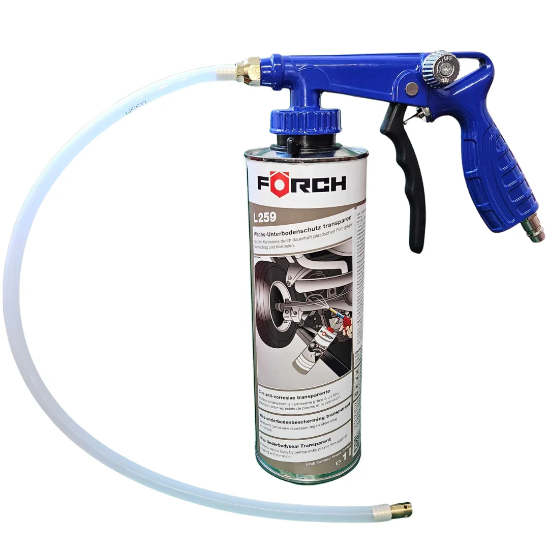 5x Wosk ochronny do podwozi Forch L259 1L x + PISTOLET z regulacją wtryskiwania