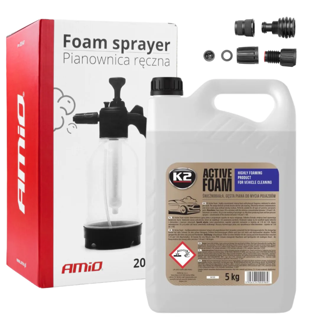 K2 Piana Aktywna 5L Do Mycia Karoserii + Pianownica Ręczna Opryskiwacz Ciśnieniowy 2L | zdjęcie 7 z 10 | A03147_47168 | Motofarma.pl