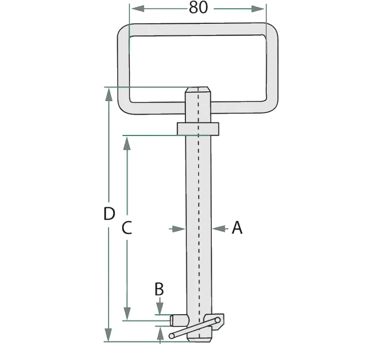 Sworzeń łącznika górnego fi-32 152 z uchem