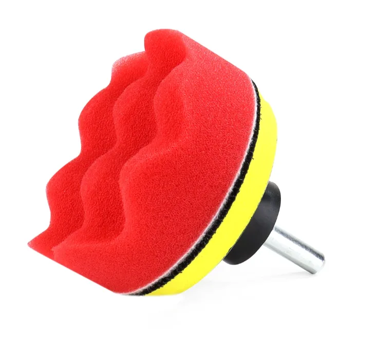 Zestaw gąbek do polerowania gąbki polerskie 9 el.+ dysk 80 mm + adapter M14 AMIO-02647 | zdjęcie 6 z 6 | A02647 | Motofarma.pl