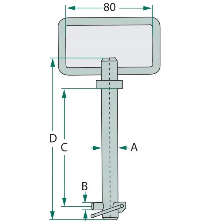 Sworzeń fi-28 190 z uchem