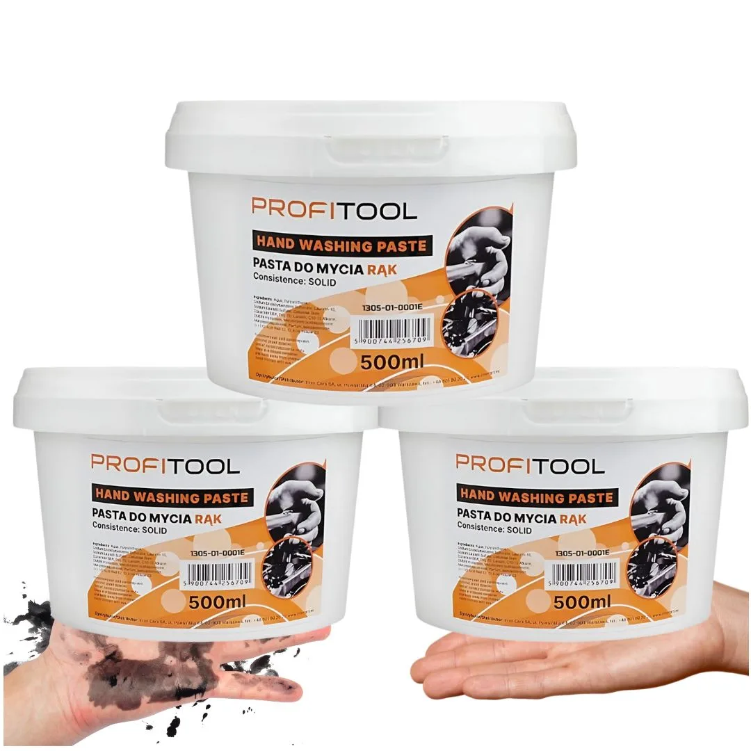 Pasta do Mycia Rąk PROFITOOL 500ml x3 – Zestaw Warsztatowy 1,5L | zdjęcie 1 z 3 | 47937x3 | Motofarma.pl