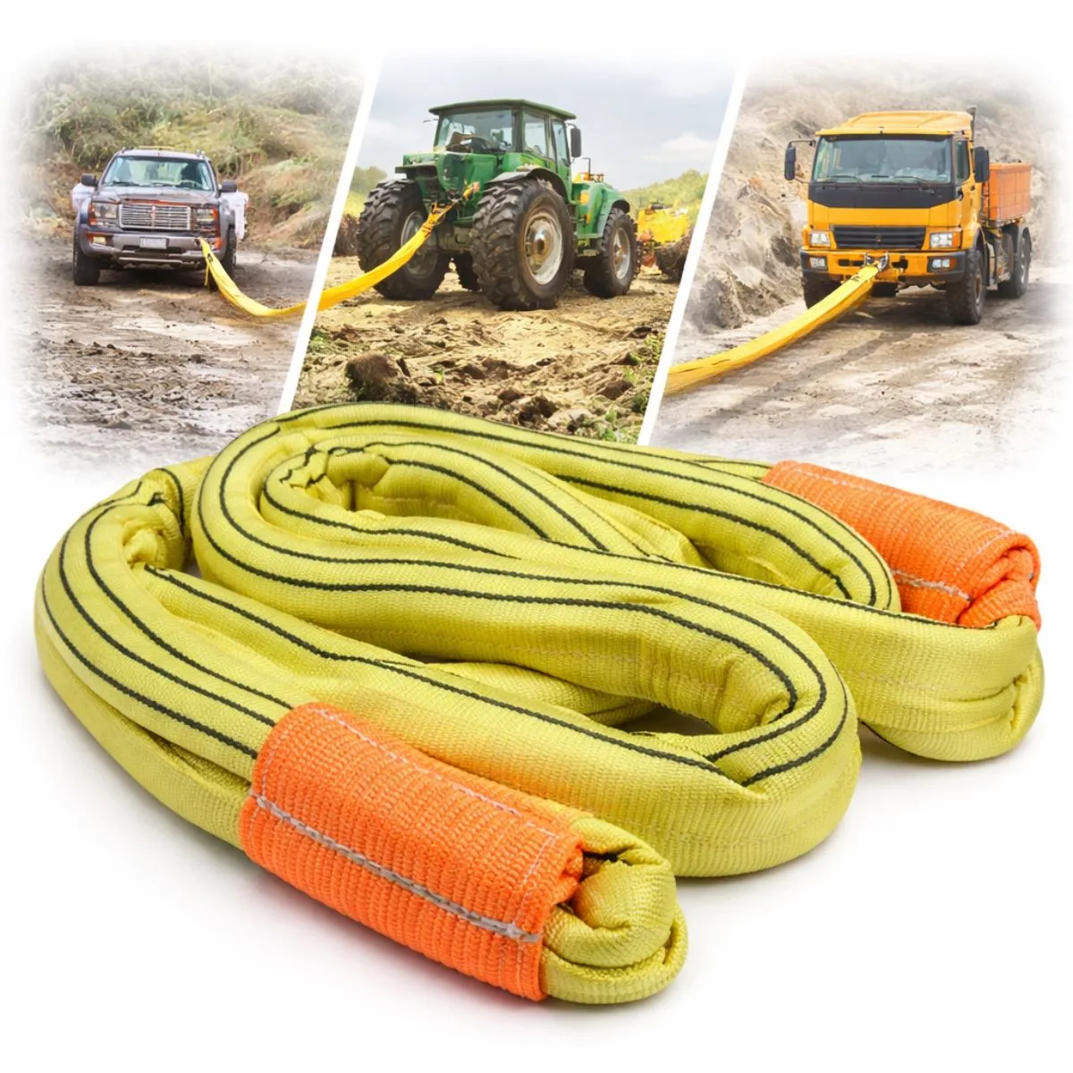 Lina holownicza z włókien syntetycznych uciąg 21T długość 4m, z atestem Teger | zdjęcie 1 z 5 | T-NAP-H214 | Motofarma.pl