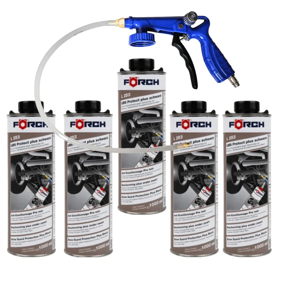 Forch L253 powłoka czarna do podwozi antykorozyjna baranek pistolet zestaw
