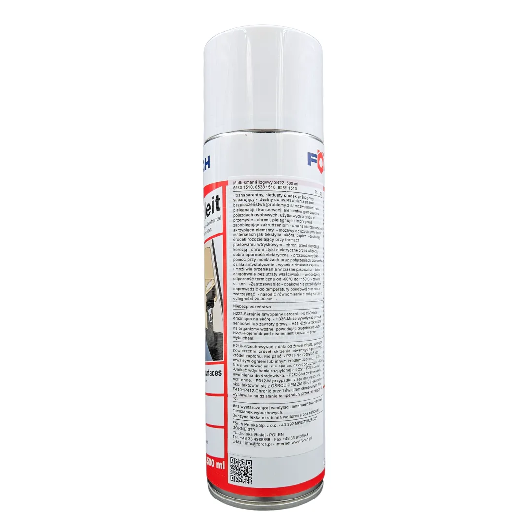 Forch Multi Spray S422 – preparat poślizgowy i ochronny 500ml | zdjęcie 4 z 4 | 46748 | Motofarma.pl