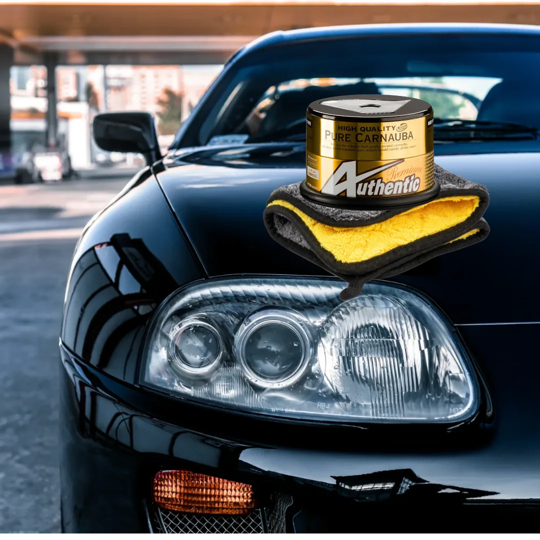 Soft99 Authentic Premium Wax carnauba  mikrofibra 800g zestaw