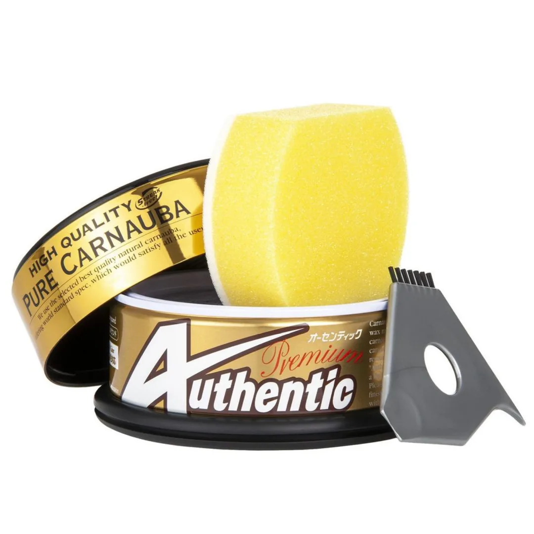 Soft99 Authentic Premium Wax carnauba mikrofibra 800g zestaw