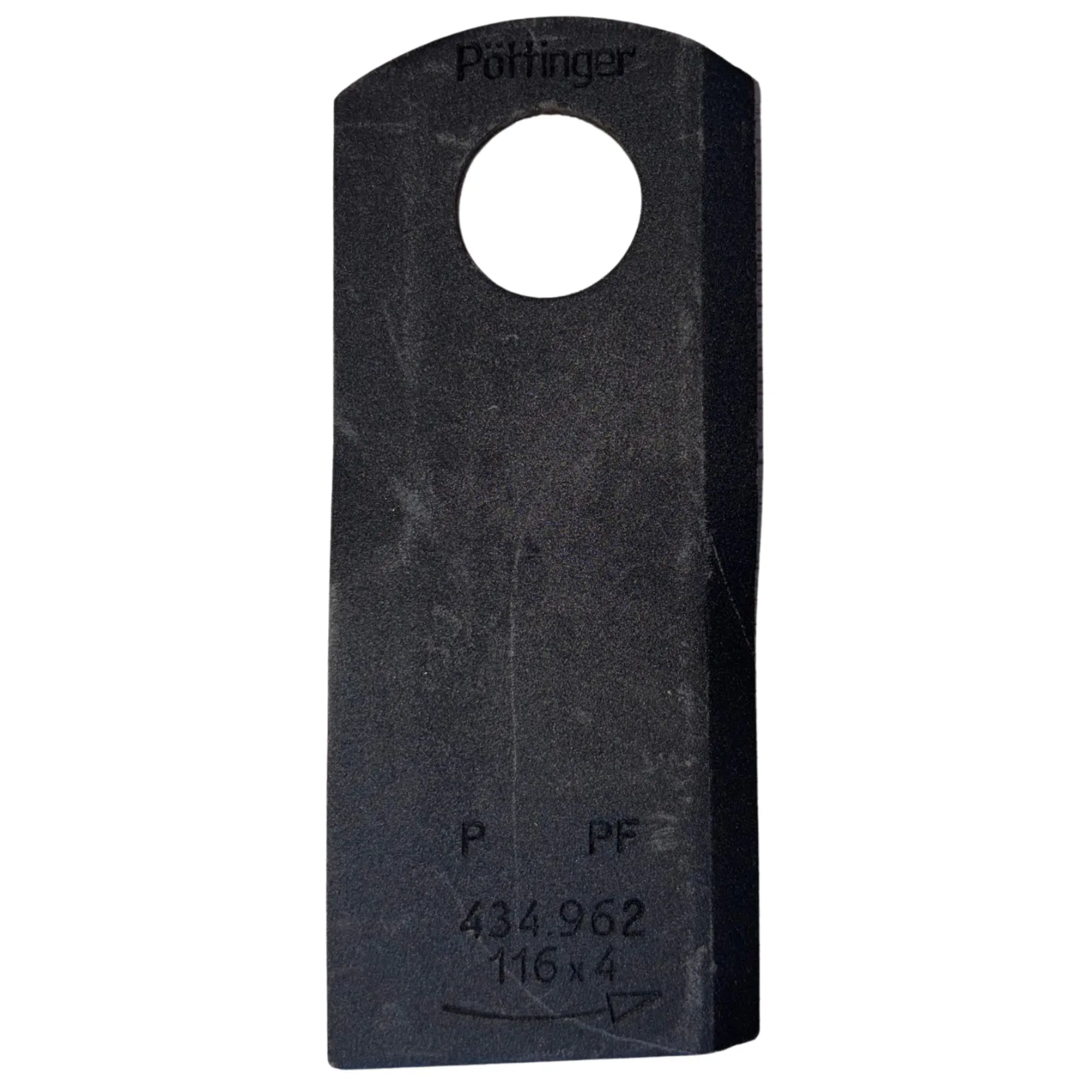 Nożyk KOSIARKI LEWY DURASTAR 116x4mm POTTINGER 434.962 OSTRZE DYSKOWEJ