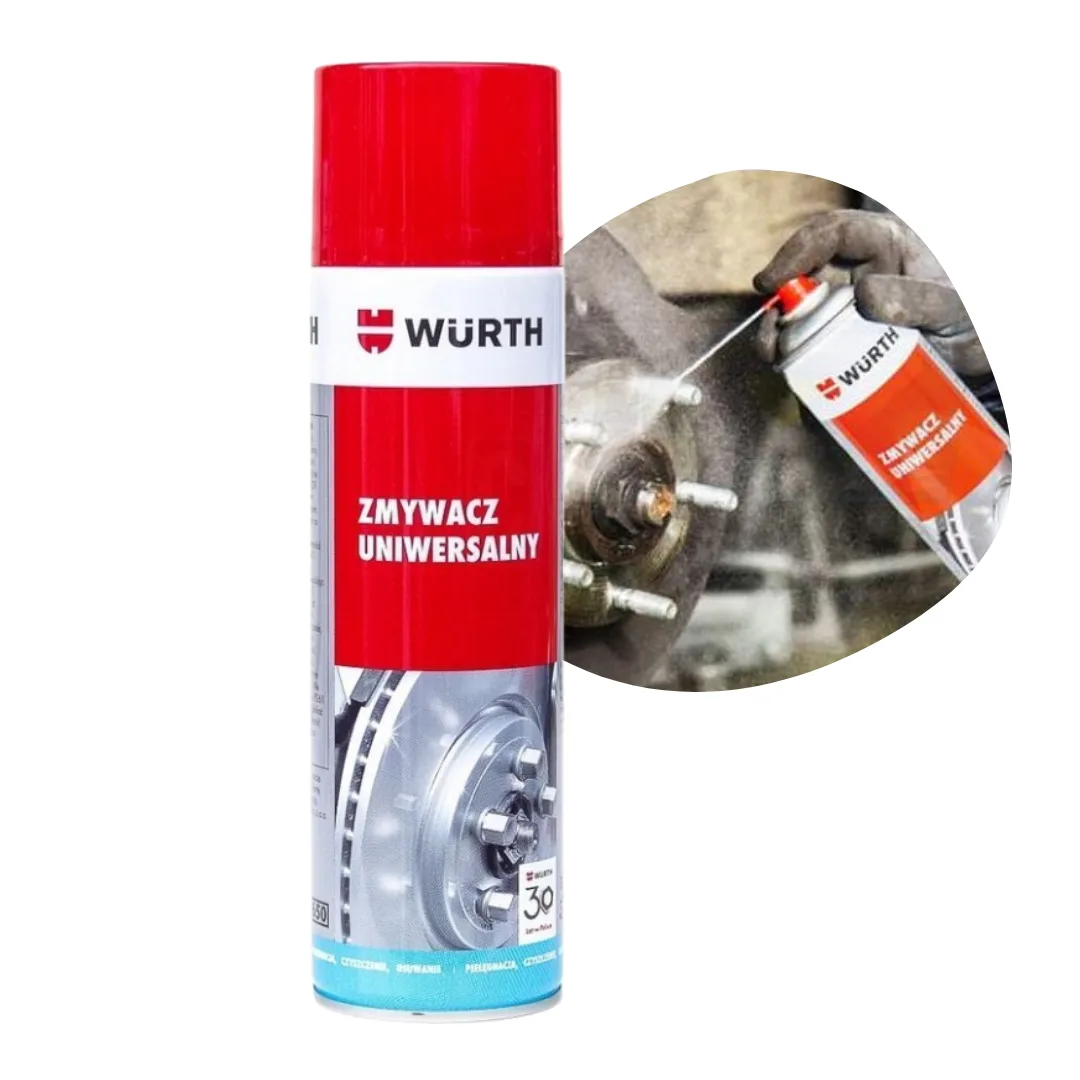 ZMYWACZ UNIWERSALNY SPRAY DO HAMULCÓW 600ML WURTH 12 SZTUK