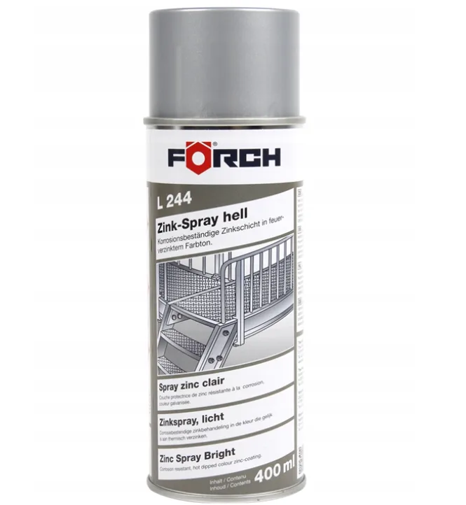 Cynk Spray Jasny FORCH L244 400ml + odrdzewiacz Mos2 400ml QCHEM