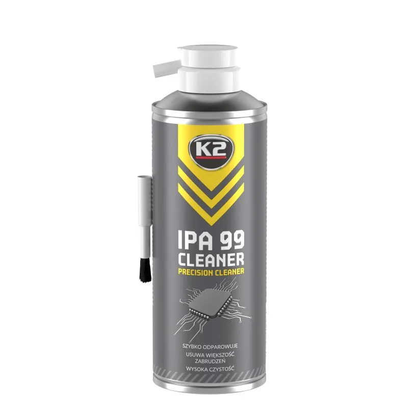 ALKOHOL IZOPROPYLOWY K2 IPA 99% CLEANER SPRAY + PĘDZELEK 400ML | zdjęcie 6 z 7 | B504 | Motofarma.pl