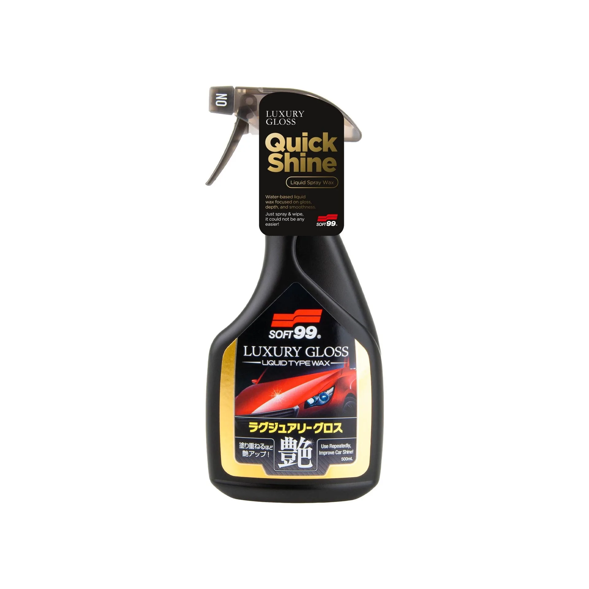 Soft99 luxury gloss quick detailer wysoki połysk 500ml mikrofibra 250g