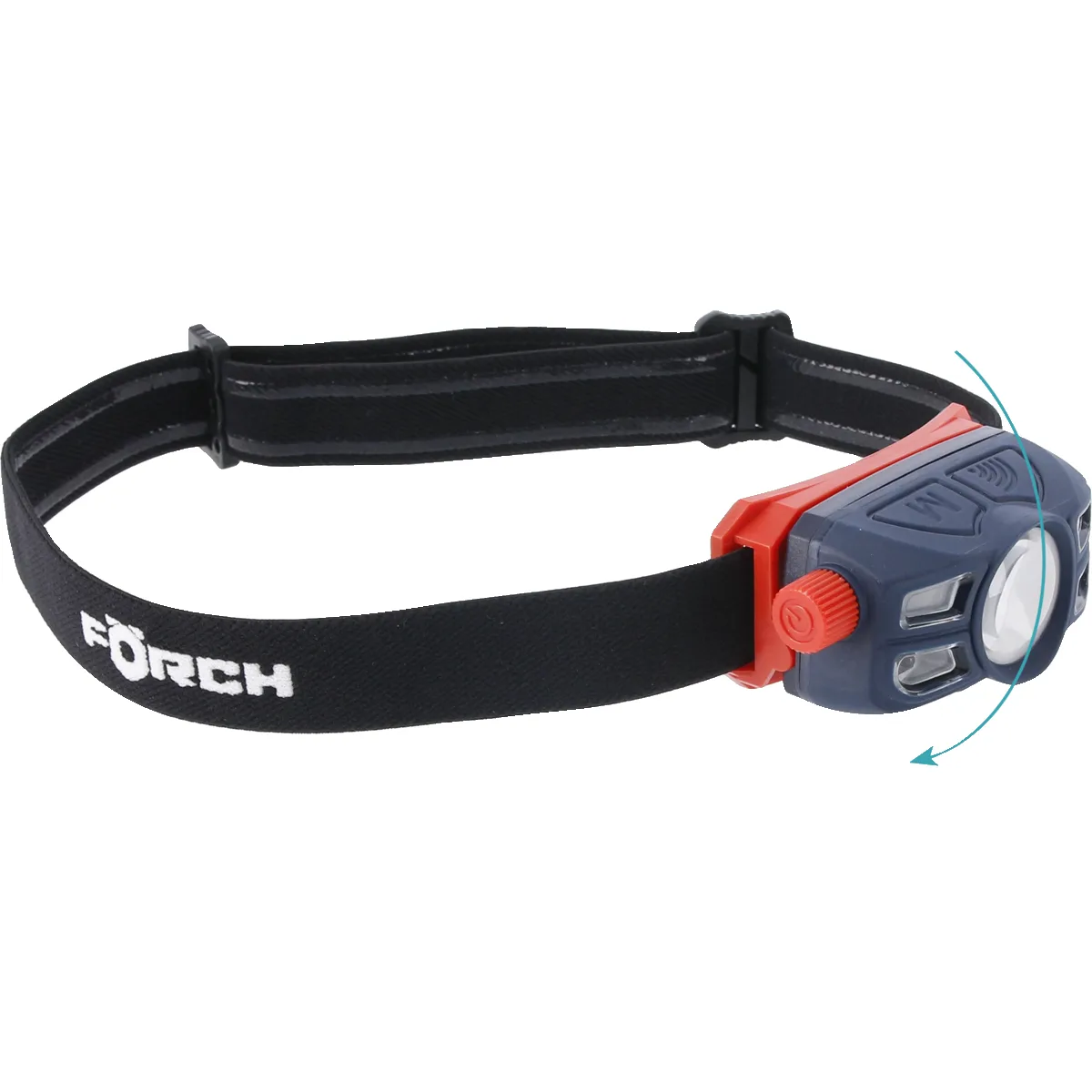 Czołówka LED 5W z czujnikiem ruchu Forch – 500 lumenów mocy, IP65, USB-C