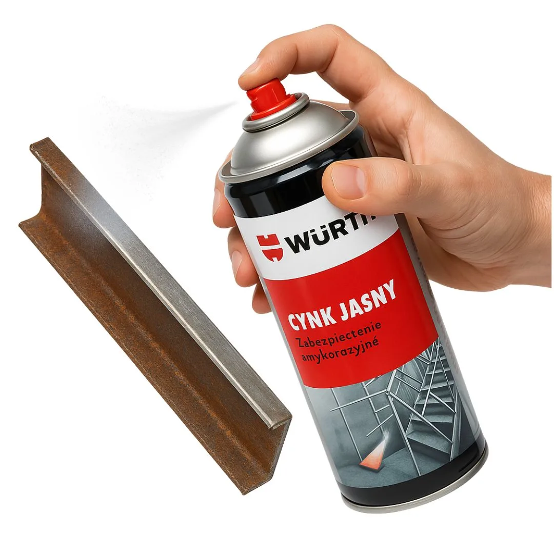 WURTH CYNK W SPRAYU JASNY OCYNK 400ML 3 SZTUKI ZESTAW