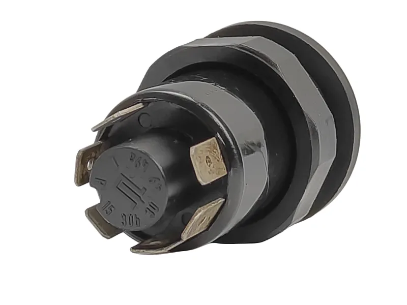 Przełącznik okrągły żółty WOM 6pin