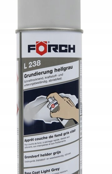 Lakier podkładowy spray jasno szary Forch L238 400ml
