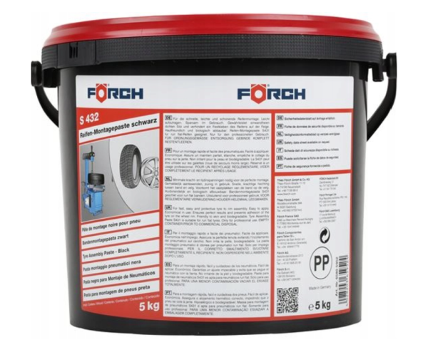 Forch S432 Czarna Pasta Do Montażu Opon 5kg – Idealna Do Opon Run-Flat