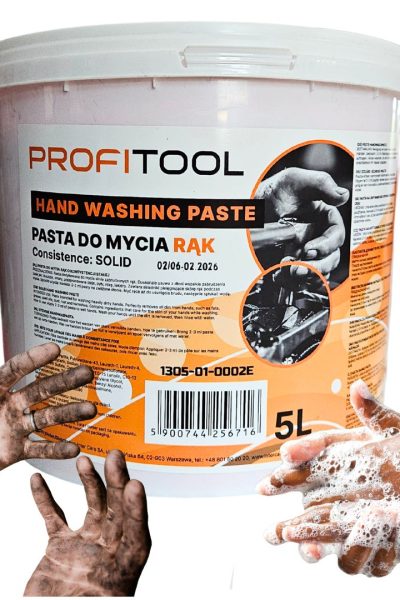 Pasta do mycia rąk 5L PROFITOOL – stała, migdałowa, warsztatowa