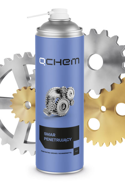 Smar penetrujący QCHEM 500ml – spray techniczny do maszyn i pojazdów
